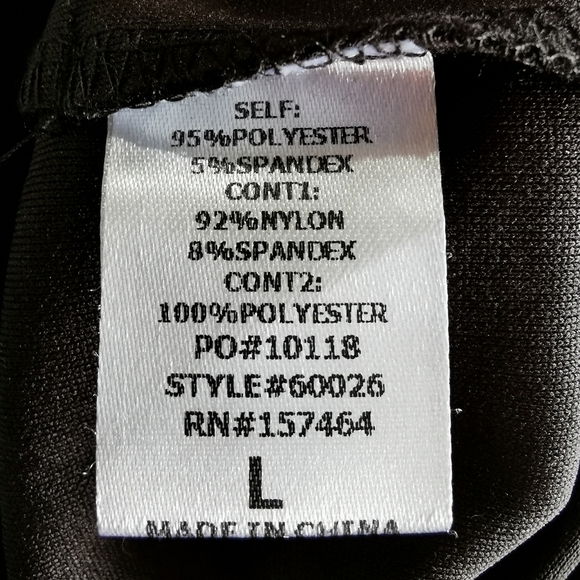 NWT Cien Black Metallic Ruffle Wide-Leg Jumpsuit Mesh Yoke Angel Sleeves Size L - Picture 11 of 11